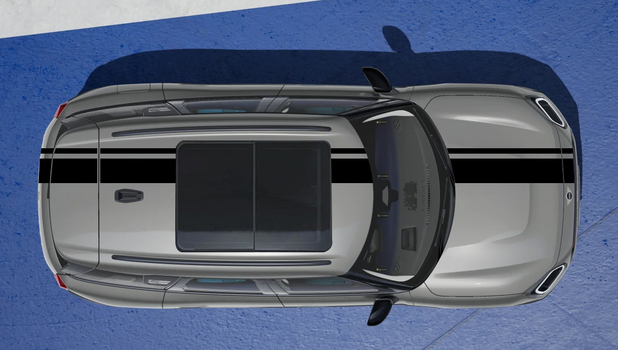 tavan_dual_black MINI Stripes - Countryman U25 Premium Üst Şerit - DUAL - Görsel 1